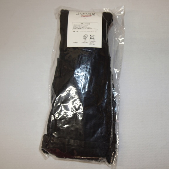 Women's Thigh High Lace Socks Black Stockings NWT - Picture 8 of 8